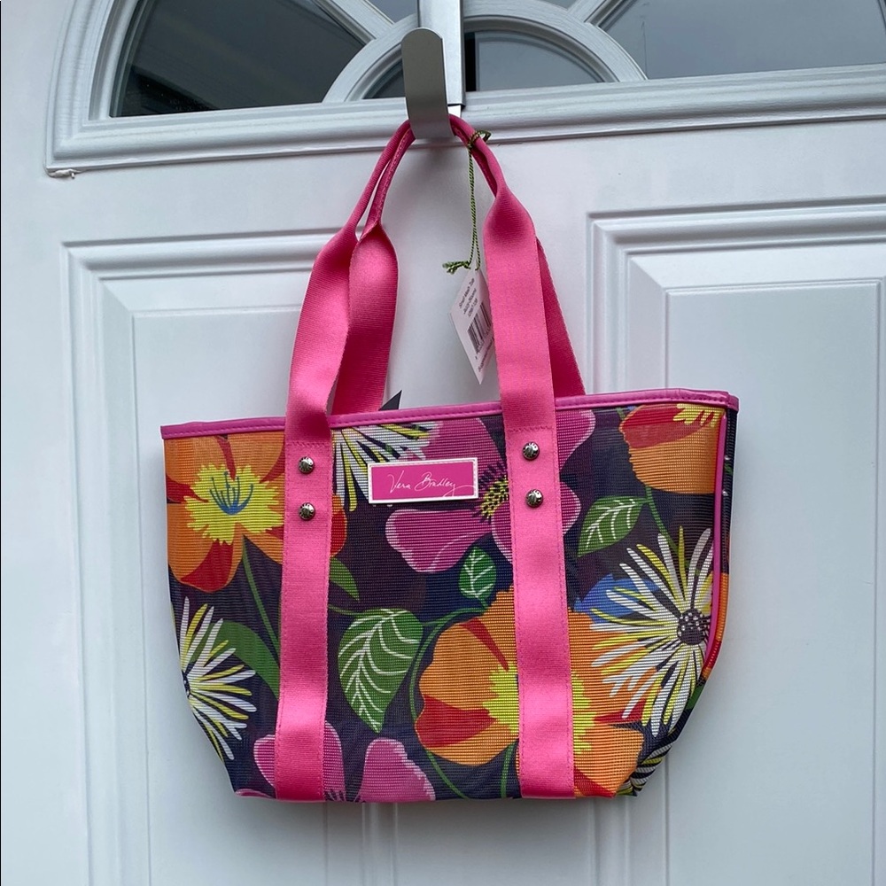 NWT Vera Bradley small mesh tote in jazzy blooms